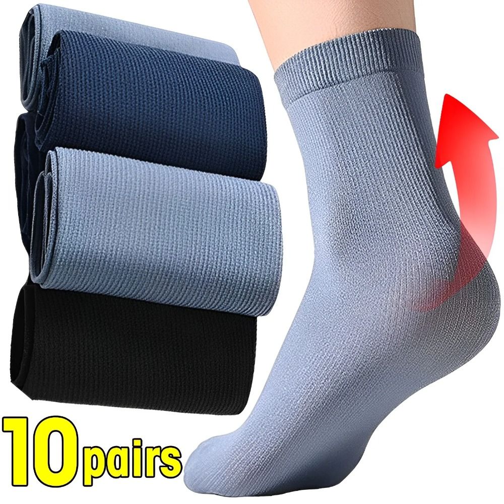 10pairs New Elastic Breathable - Silk Sock Bamboo recension och pris