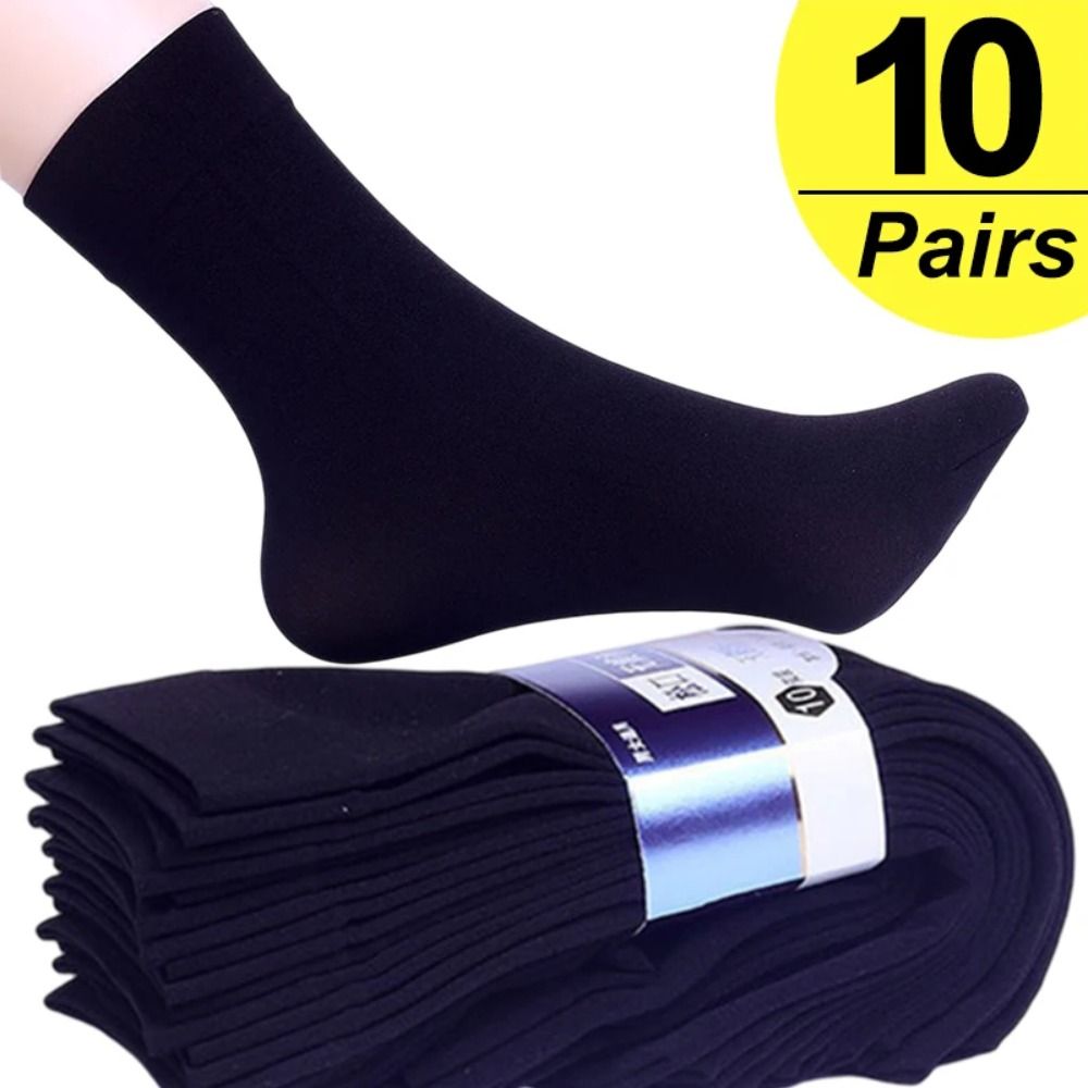10pairs New Elastic Breathable - Silk Sock Bamboo recension och pris